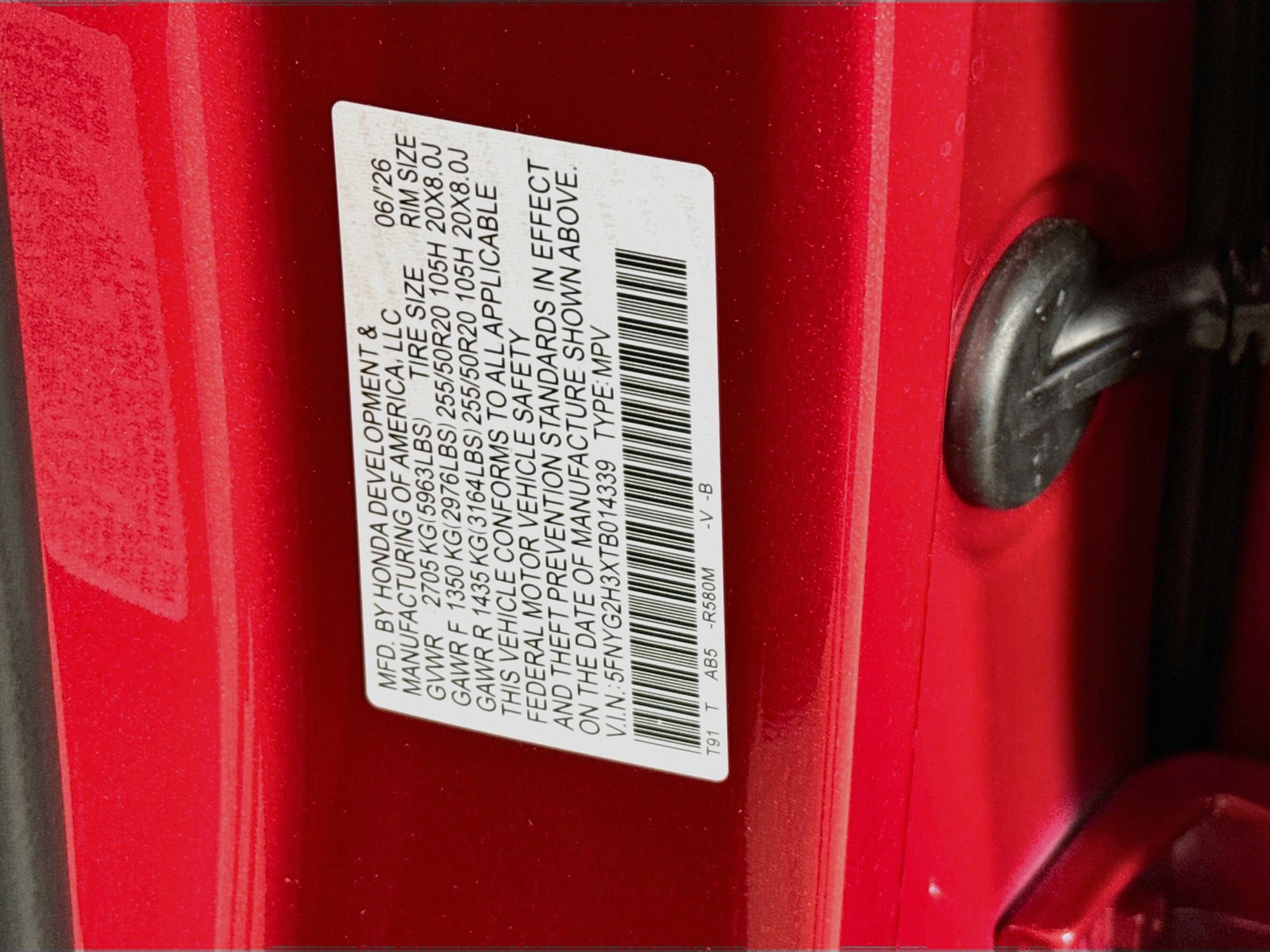 New 2026 Radiant Red Metallic II Honda Sport image 36