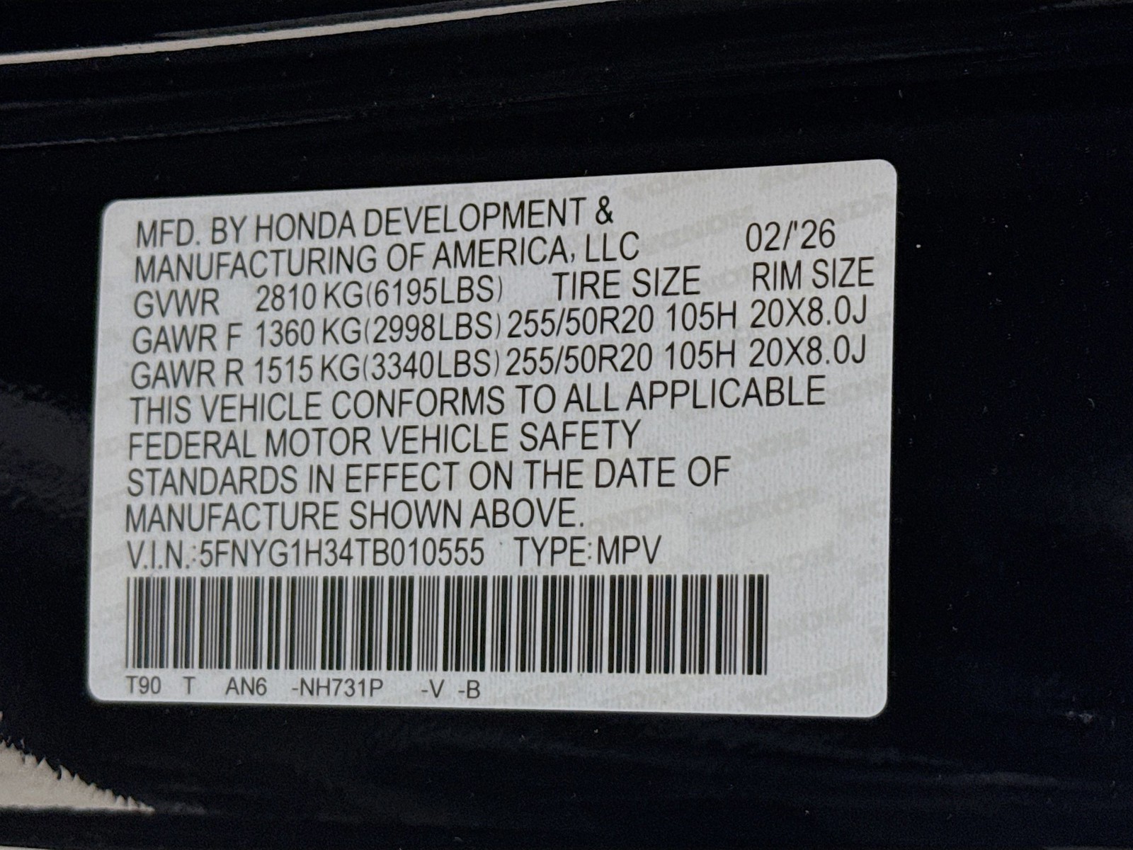 New 2026 Crystal Black Pearl Honda Sport image 35