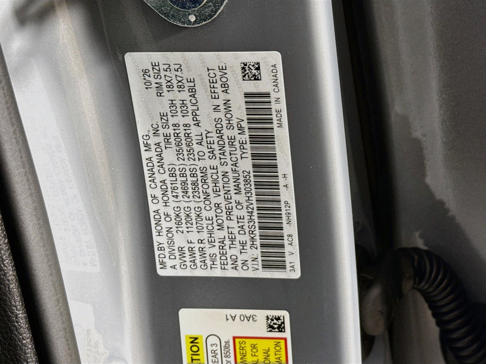 New 2027 Urban Gray Pearl Honda EX image 34