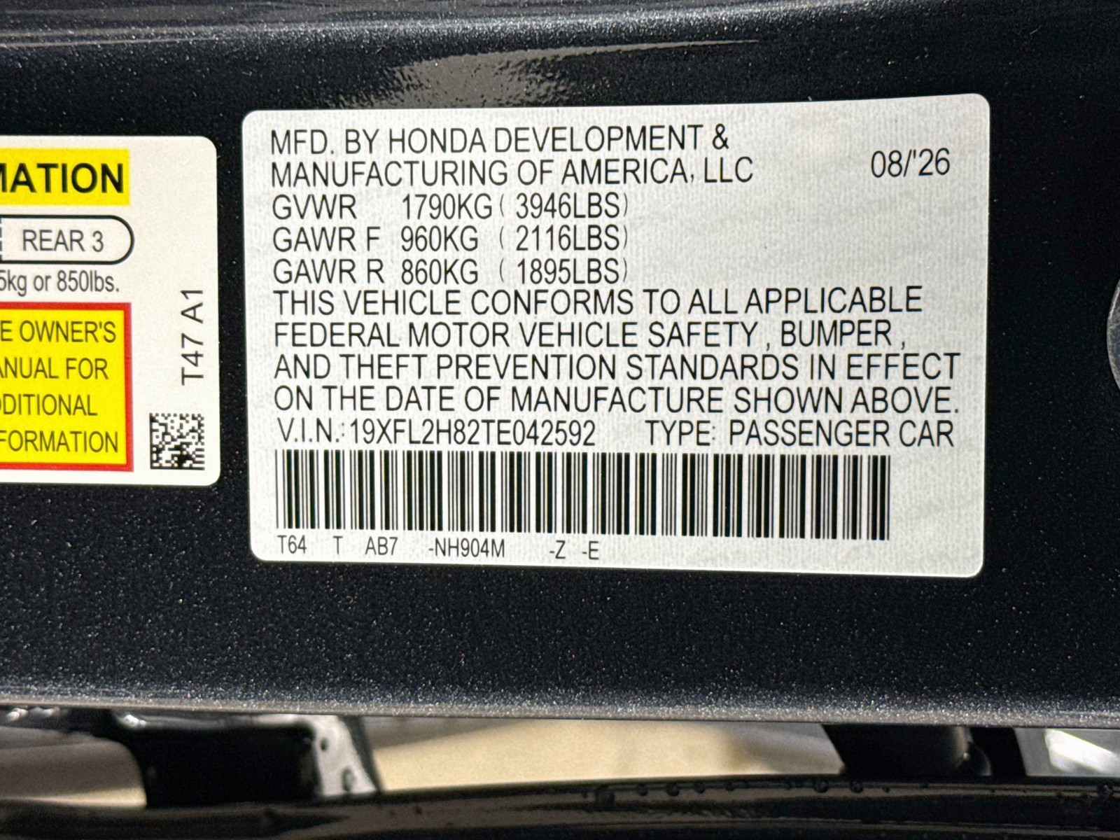 New 2026 Meteorite Gray Metallic Honda Sport image 33