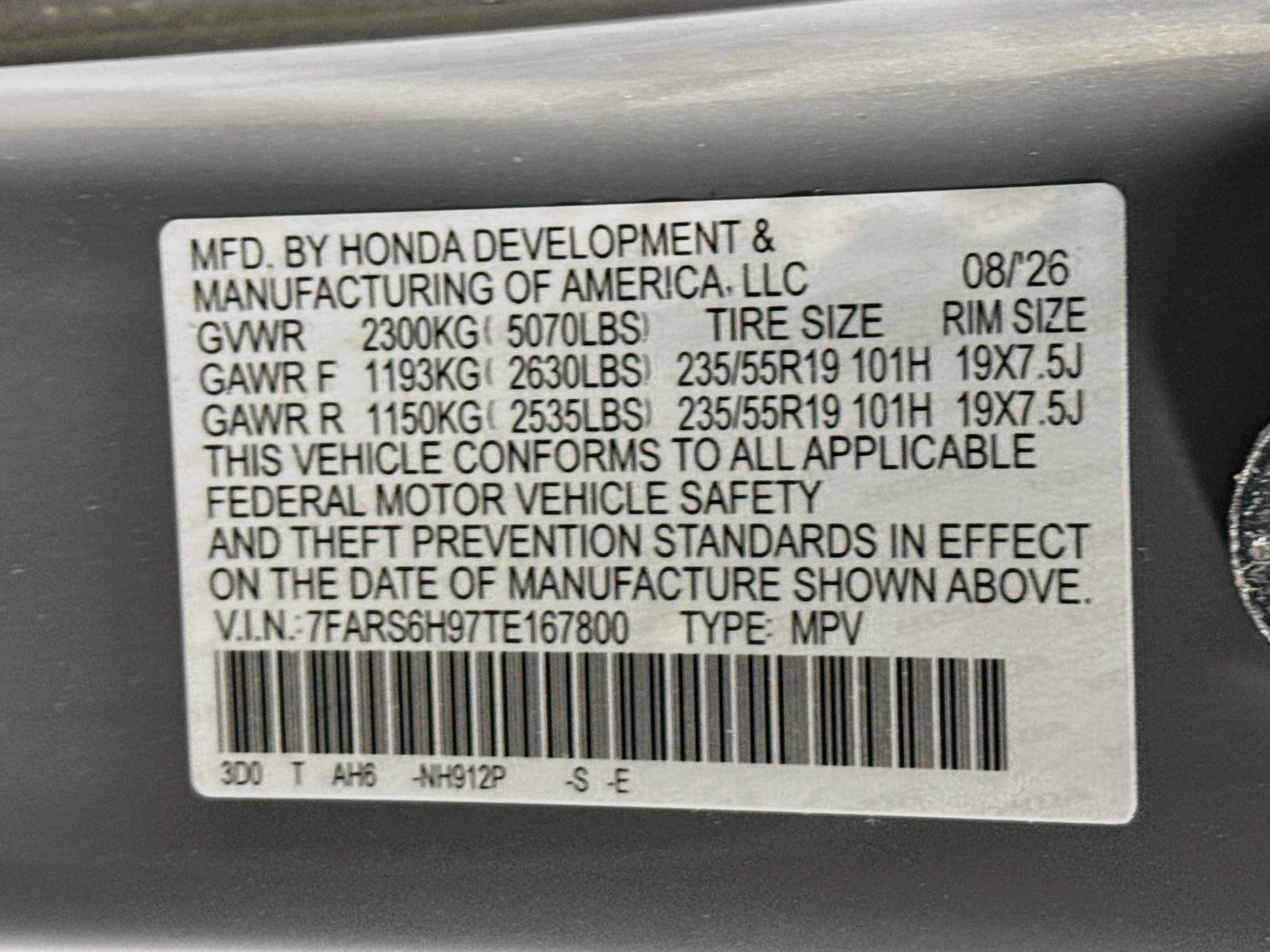 New 2026 Urban Gray Pearl Honda Sport Touring image 36