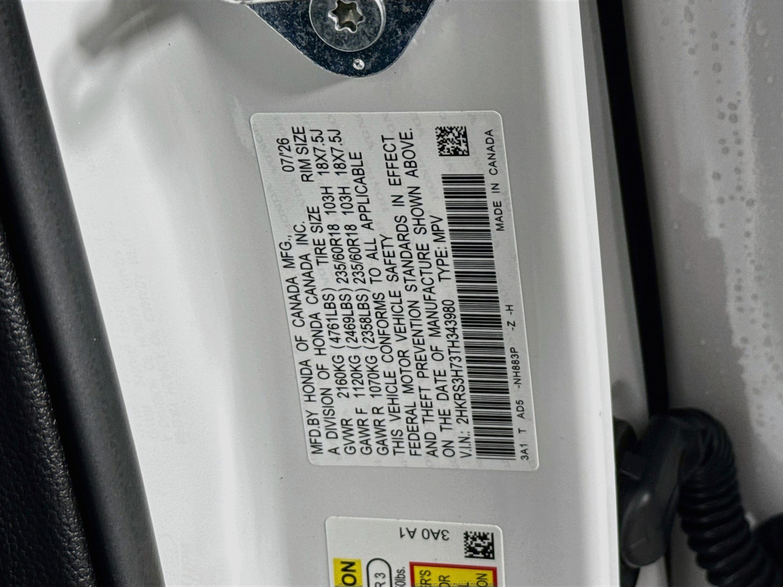 New 2026 Platinum White Pearl Honda EX-L image 35