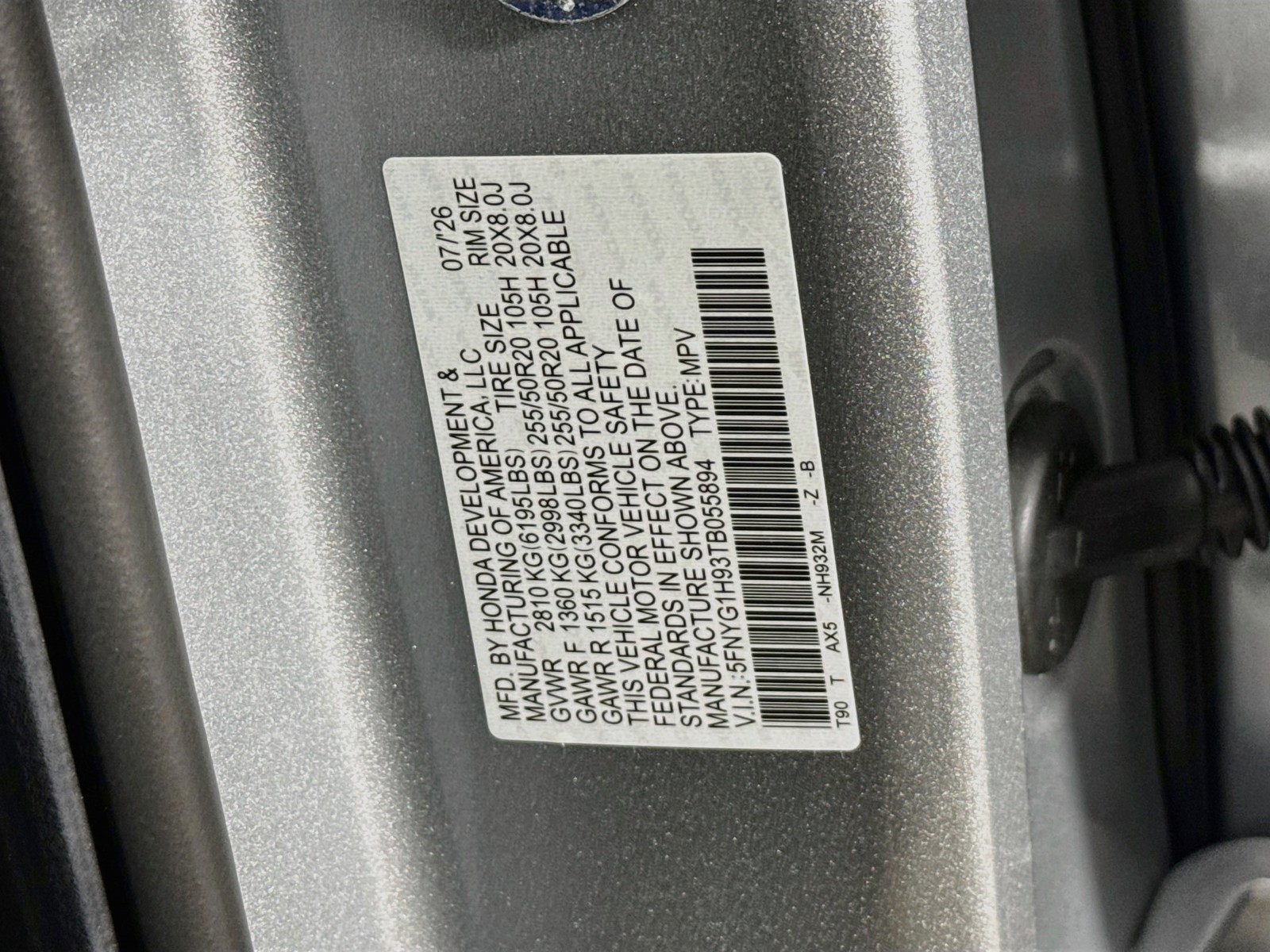 New 2026 Solar Silver Metallic Honda Black Edition image 37