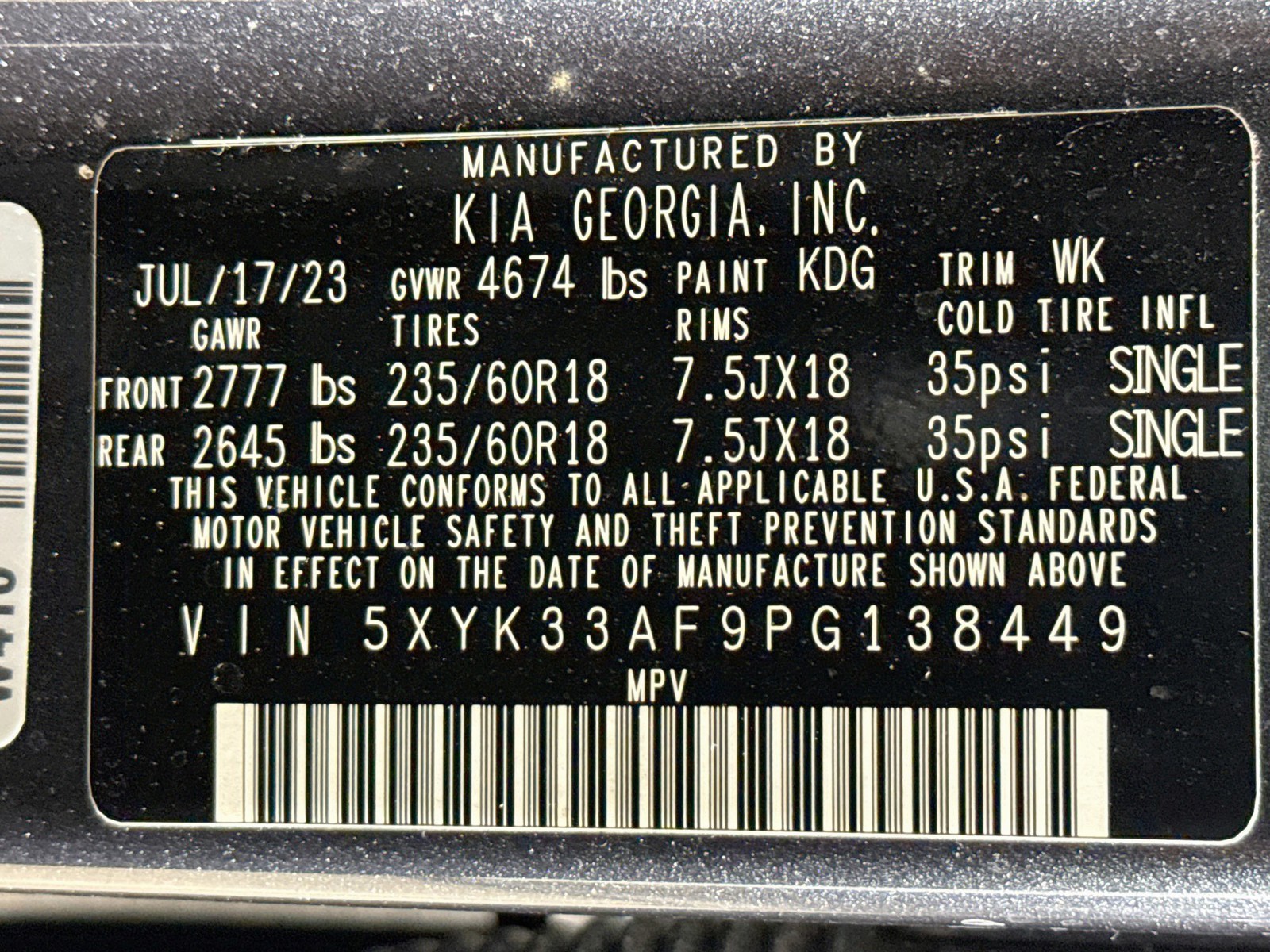 Used 2023 Gray Kia EX image 35