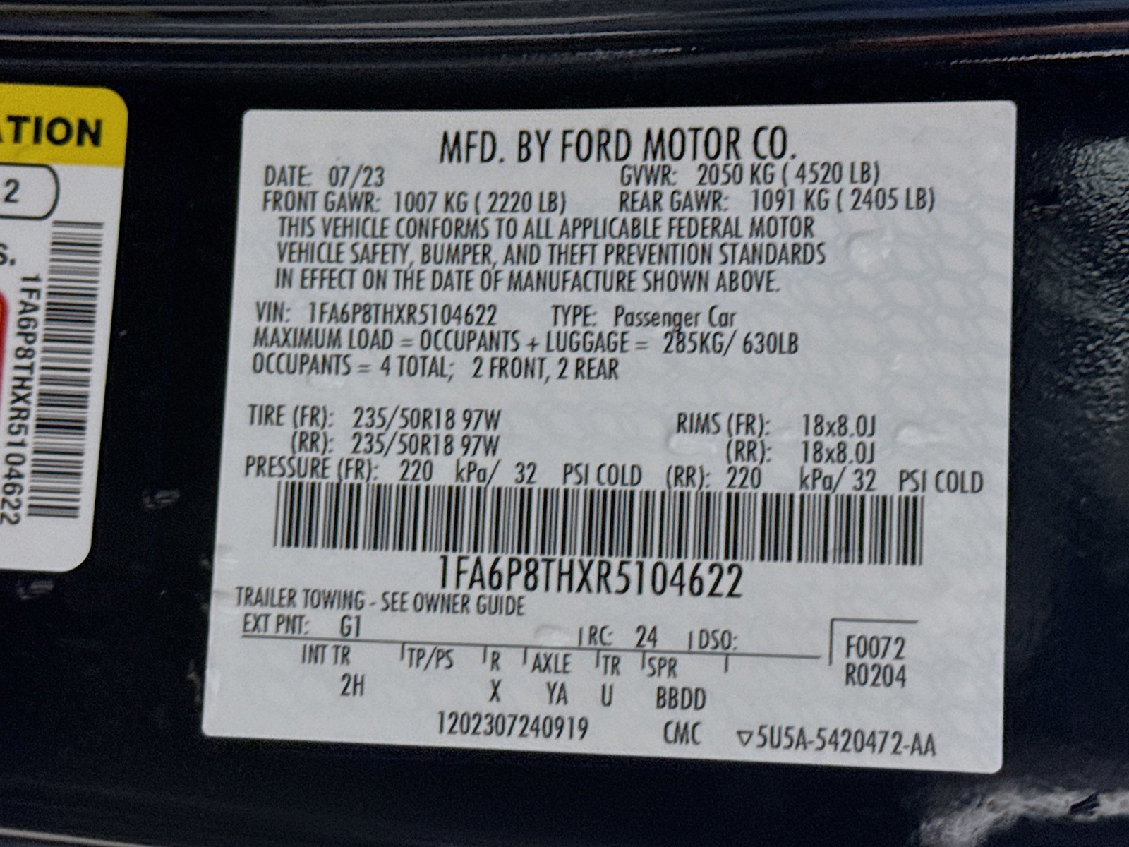 Used 2024 Shadow Black Ford EcoBoost image 31
